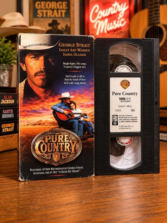 Other - Pure Country VHS | George Strait | Warner Bros 1993 | Vintage Country Music
